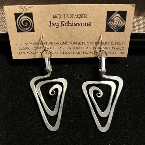 Recycled Aluminum Earrings - Picture 1 of 2